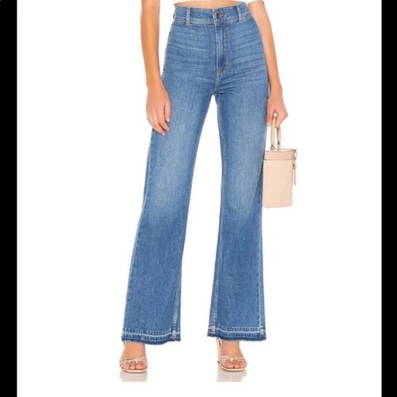 Free People Mindy Rigid Flare women’s ultra high waist size 27 -Indigo Blue- - Picture 1 of 7